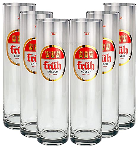 Früh Kölsch Gläser-Set – 6x Früh Kölsch Gläser Biergläser 0,3L