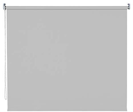 deko-raumshop Tageslichtrollo Seitenzugrollo Kettenzugrollo Rollo Vorhang lichtdurchlässig Blickdicht Farbe Hellgrau Breite 60-200 cm Sonnenschutz Sichtschutz Montage Wand und Decke (140 x 180 cm)