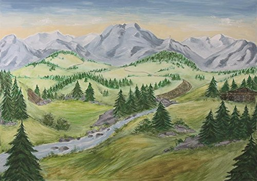 Dekop Krippenzubehör, Hintergrund Tanne 70 x 100cm (44635095296)