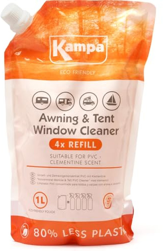 Kampa Eco Friendly Awning & Tent PVC Cleaner 1L Refill Pouch