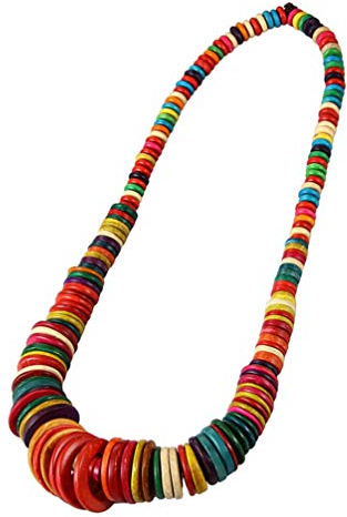 Amosfun Beach Party Gefälligkeiten Statement Kette Charm-armband Für Böhmische Halskette Muschelkette Schmuck Muschel Halskette Armbänder Stil Bohemien Bambus Mann Anhänger