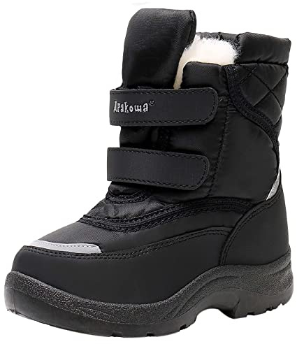 Apakowa Kid's Boys Girls Winter Snow Boots (Toddler/Little Kid)