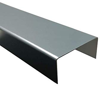 U-Profil Alu Anthrazit, 1000mm U-Profil Dekor außen 20x60x20 mm Schenkelinnenmaß aus Alu Ral7016 Anthrazitgrau 1,5mm stark U-Winkel Ral 7016,Abdeckprofil,