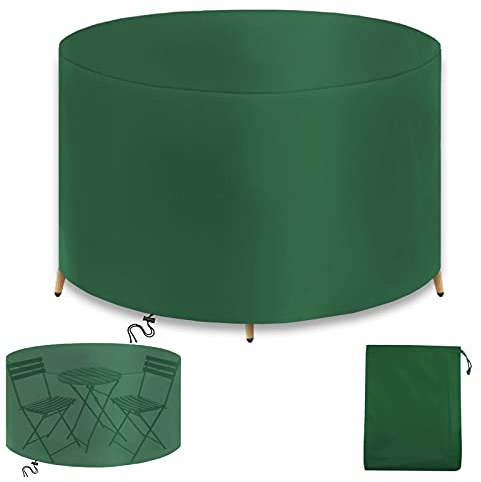WXQOZLY Housse Salon de Jardin,100x70cm Housse de Protection pour Mobilier de Jardin,420D Oxford Housse Table de Jardin,pour Ronde Table Chaise Meubles-Vert