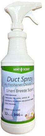 Northwest Enterprises Air Duct Cleaner Spray, Essential Oils Professional HVAC Air Freshener, Air Duct Deodorizer, and Odor Remover Spray (Linen Breeze)