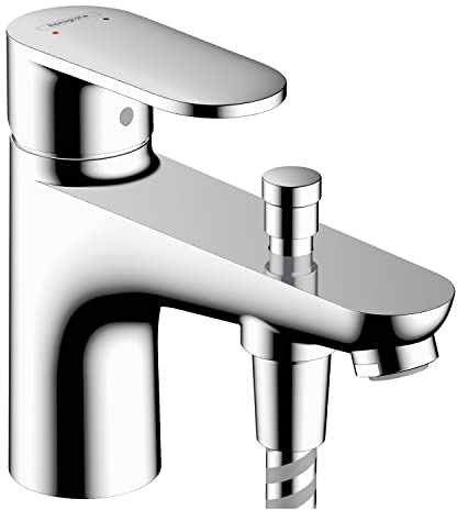 Hansgrohe Vernis Blend Monotrou Bathroom Bath Shower Mixer Tap With Diverter Chrome Ceramic Cartridge Variable Flow Curved Modern