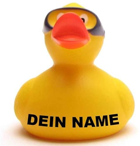 Badeente - personalisierbar (Taucher Ente)