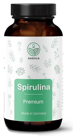 Spirulina Tabletten – 500 mg pro Pressling – Hochdosiert mit 3.000 mg Tagesdosis – 400 Tabletten – 100% Vegan & Ohne Zusätze – Laborgeprüft – aus Deutschland