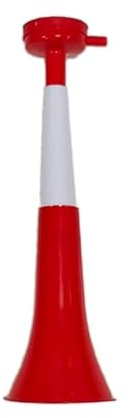 Vuvuzela Trompeten, zwei Körper, Zubehör für Fußball und Sportfeiern, lauter Lufthorn für Animation, ideal für den Transport von Österreich (Dänemark, 1 Produkt)