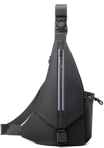 Goecice Brusttasche Herren Umhängetasche Sling Bag Wasserdicht Herrentasche Zum Umhängen Anti-Diebstahl Schultertasche Herren Tasche für Tägliches Outdoor Sportarten Reise Wandern