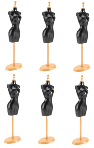 VICASKY 6st Puppen Modell Halter Puppentorsoform Kleiderständer Für Puppen Mini-zubehör Unterstützung Für Puppenschaufensterpuppen Puppenmodellständer Miniaturen Puppenständer Plastik