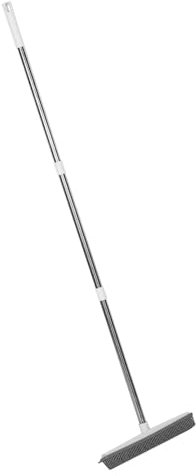 Beaupretty Fregona Multifuncional TPR Escoba Quitapelusas para Mopa Húmeda Limpiar Suelo Gris
