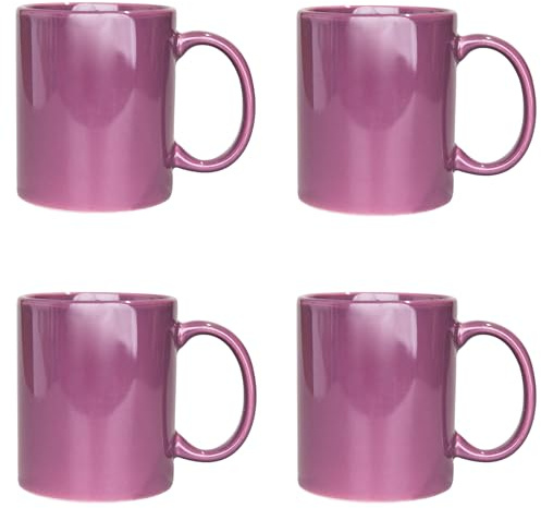 6Pcs Purple Colour Sublimation Mugs 11oz - Sublimation Cups Coated Cup Heat Press Printing Tea Coffee Mugs Personalise Gift