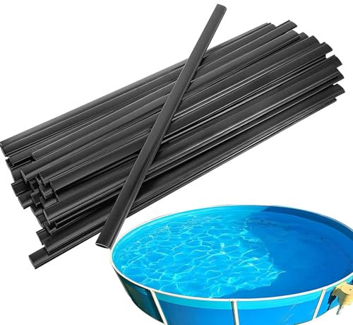 Abdeckclips für Poolauskleidung, Überlappungsstreifen für Poolauskleidung, wiederverwendbare Boden-Pool-Clips, schwarze Coping-Clips, Ersatz für runde ovale Pools