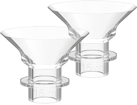 Ardo Silikon-Einsätze 15 mm (2 Stk.) für Milchpumpen | Flansch-Einsätze kompatibel mit elektrische Milchpumpe Melia & allen Ardo Pumpsets, weiches Silikon, frei von BPA & BPS