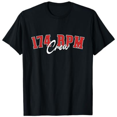 Drum & Bass Design Drum n Bass 174 BPM Crew Dnb T-Shirt