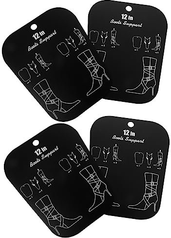 ANDRESLAD 8St Boot-Extender Boot Shaper-Einsätze kurze Stiefelformer Overknee-Stiefelstütze stiefelständer schuhformer lange schlauch stiefel strebe lange stiefelformer Plastik Black