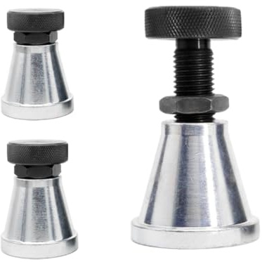 2/4 PCS Adjustable Screw Jack Post Machinist Jack Screw Stand Size Range 2.63-3.93 Jack Stands with 5 Tons Capacity for Large Milling Drilling Machines Leveling Work Die Processing (2 PCS)