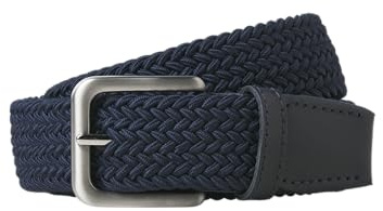 JACK & JONES Jacspring Noos Ceinture tissée pour homme Bleu marine Numeric_90, Blazer bleu marine., numeric_90