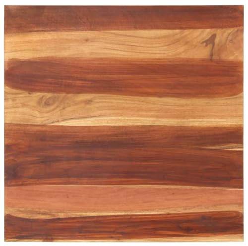 LAPOOH Tischplatte, Schreibtischplatte, Arbeitsplatte, Waschtischplatte, Bürotischplatte, Massivholz Palisander 15-16 mm 70×70 cm