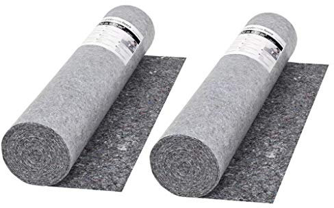 Snsowed Telo Protettivo per Pittori Antiscivolo 2 pz 50m 280g/m² Grigio,Forniture domestiche,Pellicole e passatoie di Protezione per pavimenti-142699