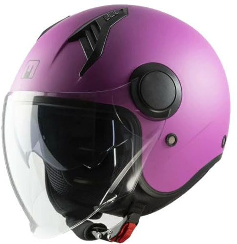 Casco Jet MPH NEW ONE ECE 22.06 Doppia Visiera Fucsia Rosa