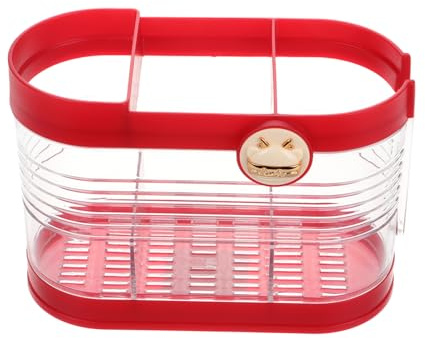 Mikinona Organizer da Cucina Portaposate Elegante in Plastica Scomparti Multipli e Posate e Salvaspazio in Stile Vintage per Piano di Lavoro