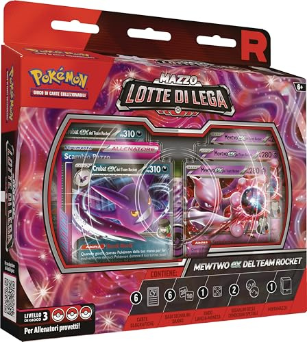 Pokémon: Mazo de luchas de la Liga Mewtwo-ex del Equipo Rocket del GCC (baraja de 60 Cartas Lista para Usar)