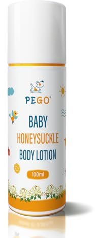 PEGO Baby Heat Rash Cream-Prevents and Relieves Redness,Cooling and Calming Moisturizer,Soothes Post-Sun Exposure Skin,Lightweight Gel Texture, Body Powder Lotion For Newborn and Kids, 100ml/3.38oz