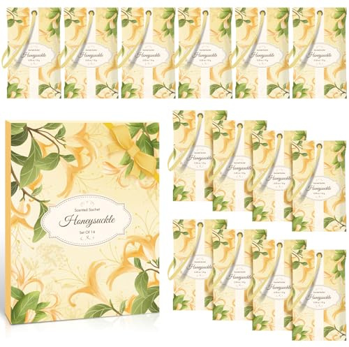 Scent-Hi Sobres Perfumadas, Aroma de Madreselva Bolsitas Perfumar Cajones per Fumadas para Baños Coches Cajones y Armarios