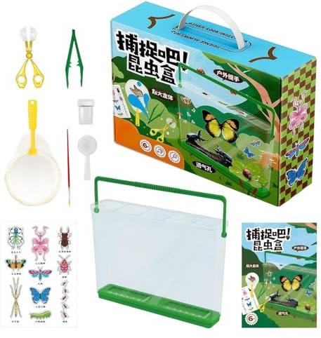 Children's Explorer Kit | with Mesh Bag and Fun Scientific Set, Nature Fly Catcher Kit for Children – for Outdoor Indoor Garden Hunting Hiking Camping Girls Boys