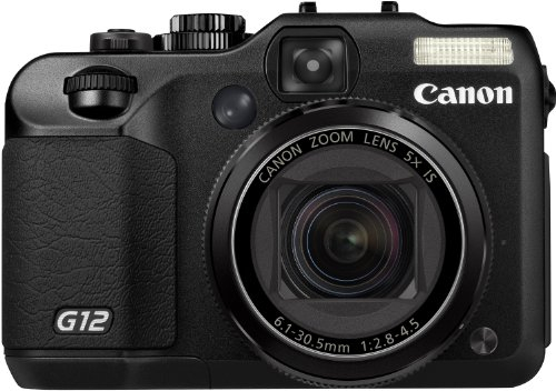 Canon PowerShot G12 Digitalkamera (10 MP, 5-fach opt. Zoom, 7,0cm (2,8 Zoll) Display, bildstabilisiert) schwarz