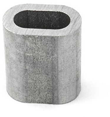 10 x PRESSKLEMME FÜR SEIL 8mm Aluminium Drahtseilklemme Stahlseil Seil Draht Stahl Drahtseil