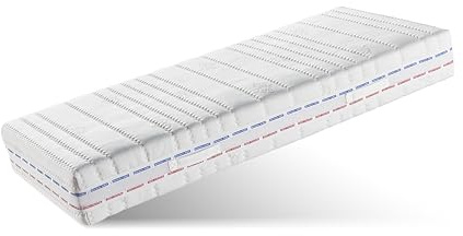 BettenABC - Taschenfederkern-Matratze (XXL TFK) - 90x200 cm - 7-Zonen Matratze aus Tonnentaschenfedern - Hypoallergen & Antibakteriell - Oeko-TEX® Zertifiziert - Lieferung per Paket