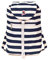 Invicta Zaino Minisac Next, Blu, Richiudibile e Tascabile, Viaggio y Tempo Libero, Zainetto Uomo Donna a Righe, Packable