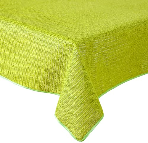 Gartentischdecke Tischdecke Weichschaummaterial rutschfest wetterfest 6 Farben (Grün, 110x140cm eckig)