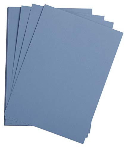 Clairefontaine 90788C - Packung mit 25 Bogen Zeichenpapier Etival Color, DIN A3, 29,7 x 42cm, 160g, 1 Pack Königsblau