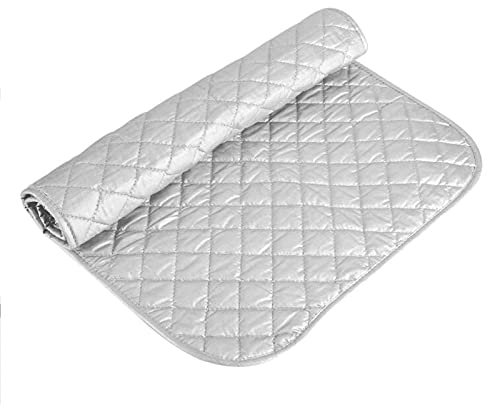 YUPPIE TONE Tischbügeldecke Baumwolle Bügeldecke Faltbares und Tragbar Bügelmatte Hitzeabweisende Anti-Rutsch Bügelunterlage,60 * 120 cm