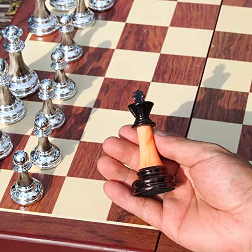 Cutfouwe 32 STÜCKE Schachfiguren-Königshöhe 8,9 cm -Vatertagsgeschenk,Schachspiele