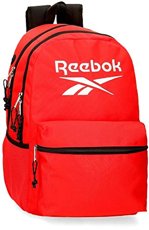 Reebok Boston Mochila Escolar Doble Compartimento Rojo 31x44x15 cms Poliéster 20,46L