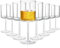 Elsjoy Set of 8 Acrylic Square Wine Glass, 14 oz Unbreakable Wine Glasses with Long Stem Reusable Cylinder Red Wine Goblet, Shatterproof Wine Stemware for Party, Dinner, Wedding