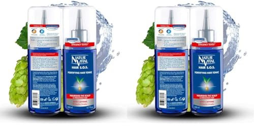 NaturVital - Tónico Anticaída, Tratamiento para Frenar la Caída del Cabello, para Mujeres y Hombres, Sin Parabenos ni Siliconas, 200 ml (Paquete de 2)