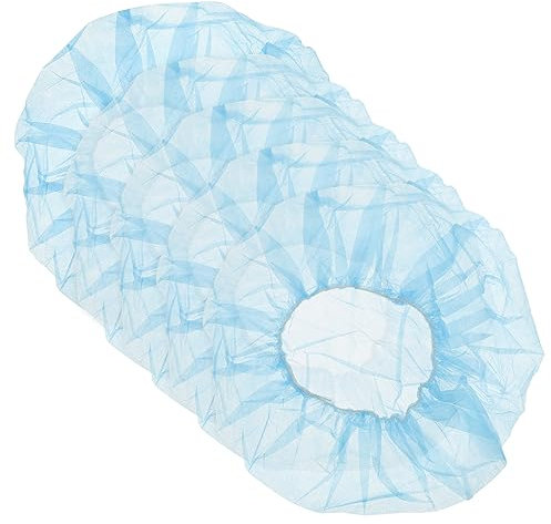 Veemoon 100 Pièces Lot De Couvre-cheveux Jetables Élastiques Pour Infirmière Laboratoire Cuisine Atelier Respirant