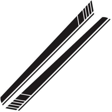 QCALAZ Auto-Aufkleber, Pickup-Türschweller, Streifen, Seitenaufkleber, Vinyl, individuelle Dekor-Abdeckung, Auto-Tuning-Zubehör (mattschwarz) Für Benz Class X