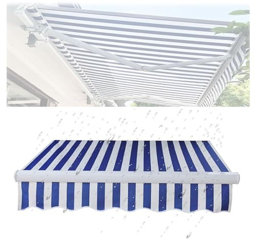 ZFUCMAYL Ersatzteile for Einziehbare Markisen, Ersatzstoff for Markisen, Terrassenüberdachung for Autoseitenfenster Und -türen, Nur Stoff(6.5x4.9ft)