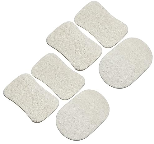 KOMBIUDA 6pcs Loofah Dishwashing Brush Heavy Duty Scrubbing Brush for Dishes Kitchen Cleaning Oily Bowl