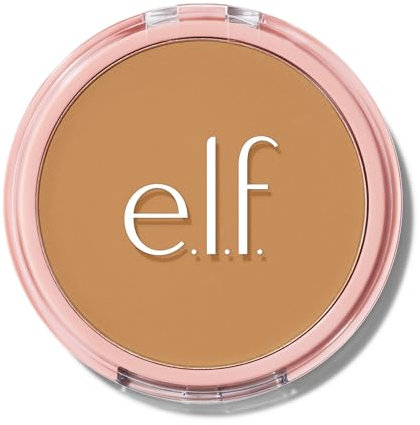 e.l.f. Halo Glow Powder Filter, Polvere Fissante Compatta, Coprenza Leggera e Modulabile, Sfuma L'aspetto dei Pori, Con Soffio Vellutato e Specchio, Vegano & Cruelty-Free, Medium Warm