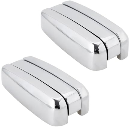SG Store 2pcs Zinc Alloy Hideaway Hook Folding Coat Hooks 50 x 26 x 13.5mm for Closet Bathroom Kitchen Garage Jacket Towel Keys Silver (Screwless)