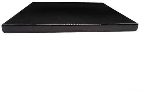 ZMdooreasy Planche à découper en acrylique noir avec rebord 45 x 35 cm - Grande planche à découper antidérapante pour cuisine, légumes, fruits, sandwichs, pizzas, gâteaux, maison, restaurant