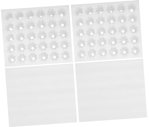 POPETPOP Lot de 2 Plateaux à Œufs Ménagers en Mousse Pe Antichoc avec Couvercle Capacité 30 Œufs Dimensions 300x255x75 Mm Réfrigérateur pour Protection et Rangement Pratique